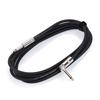 Ggiant ASC-21 Musical Instrument Cable Straigth To Right Angle Audio Cables Black Rubber Jacket