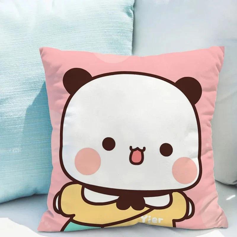 Fata de perna Bubu Dudu 45x45cm fata de perna cu ursuleti din desene animate sufragerie husa de perna canapea dormitor decor cadou pentru copii