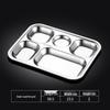 Lijia Thickened Stainless Steel Compartmented Dining Trays