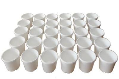 Plastiktopf Weiß Set von 30 A-25 (Originalweiß)