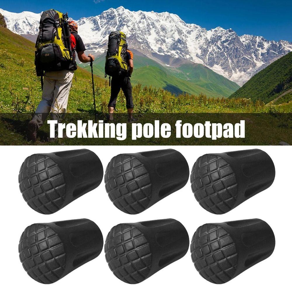 Rubber Walking Stick Tip Protector Non-slip Trekking Pole Tip Protectors Walking