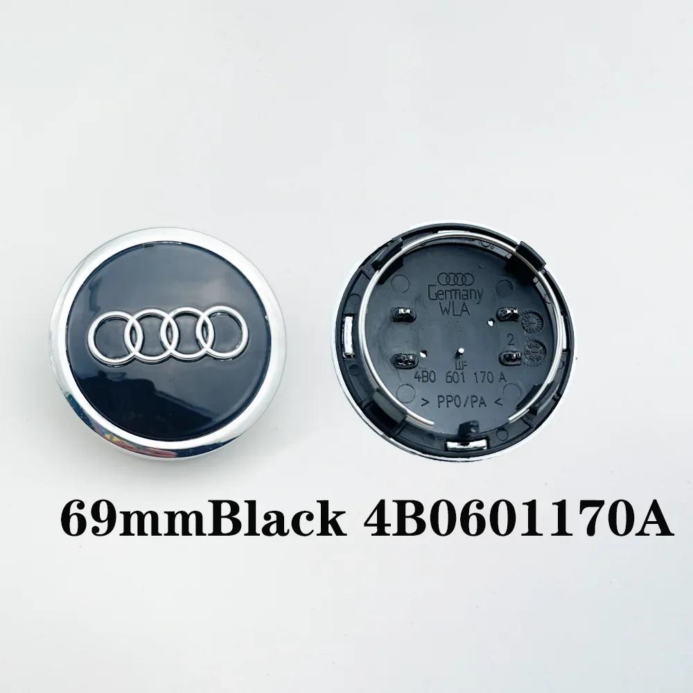 For Audi 8V4PCS Automotive Wheel Hub Center Cover Badge Modification Accessories Suitable for Audi S4 S6 A1 A2 Q2 Q3 TT A3 A4 A5 A6 A7 A8