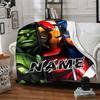 Custom Name "Spider-Man: City Hero" blanket for Couch & Bed, Plush Cozy Fuzzy Blanket Super Soft & Warm Blankets for Fall and Winter. 0908170