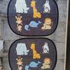 Car Sun Shade Breathable Auto Window Shade with Cartoon Animal Pattern Shade Sun Blocker Window Curtain