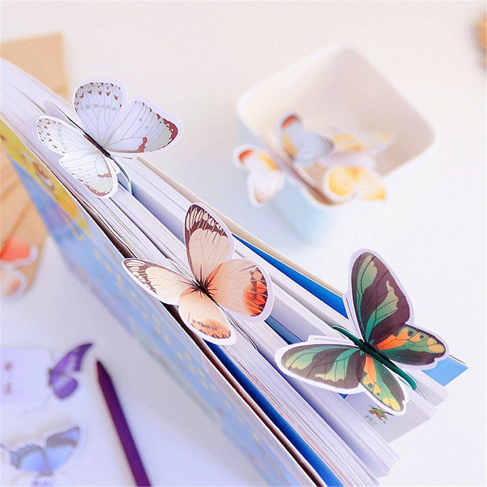 Vintage Gift Cute Paper Bookmark Bookmark 3D Butterfly Bookmarks Stationery