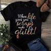 Men's and Women's T-shirts When Life Gives You Scraps Make a Quilt Sewing Quilting