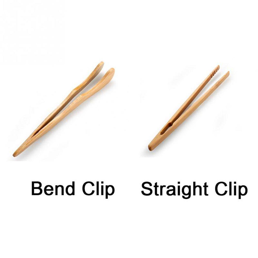 New Food Toast Bacon Sugar Kitchen Tool Bamboo Wood Tweezer Tea Tongs Salad Clip
