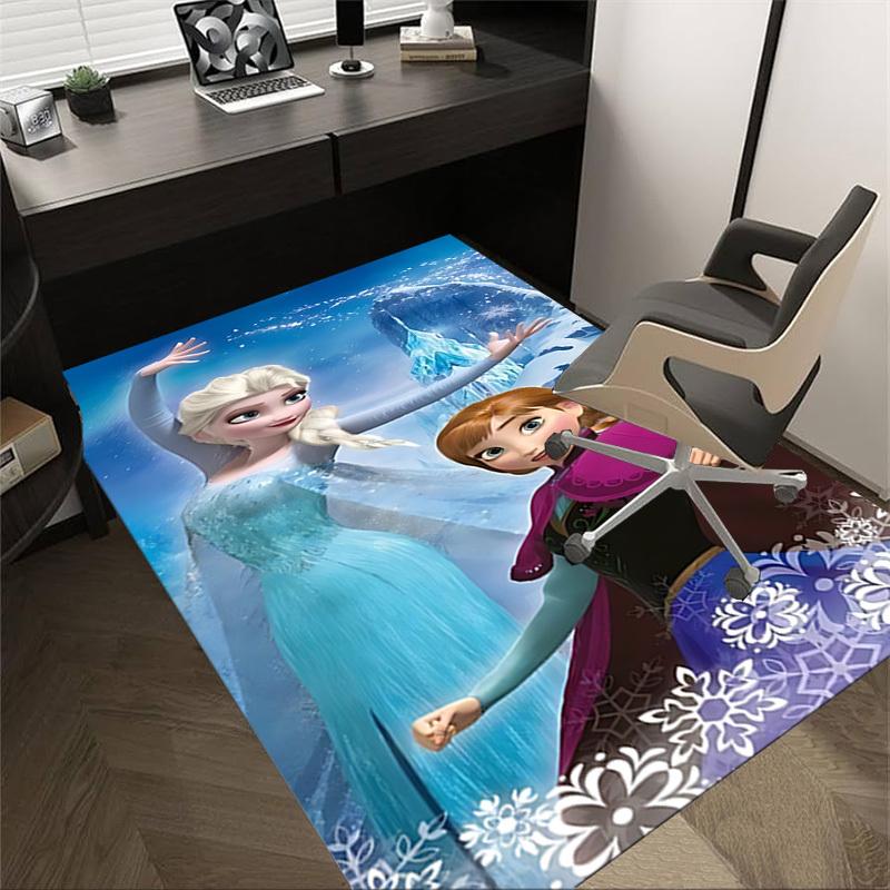 1pc Elsa Frozen Carpet Office Rug Outdoor Mat Home Decor Area Carpet Festival Gift Office Desk Chair Carpet