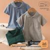 Boys' Summer Mesh Short-Sleeve Polo Shirt – Breathable Children's School Uniform T-shirt