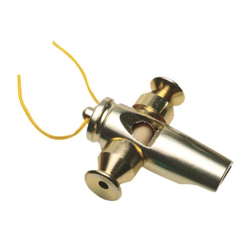 LP Sound Effect Whistle Tri-Tone Samba Whistle, Gold Tone LP352