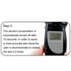 Display Alcohol Tester Handheld 1pc Breathalyzer Police Alcotest Digital Alcohol Detector with Keychain Alcohol Breath Tester