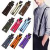 New Fashion Men Women Solid Color Adjustable Straps Unisex Suspenders Suspenders Braces Elastic