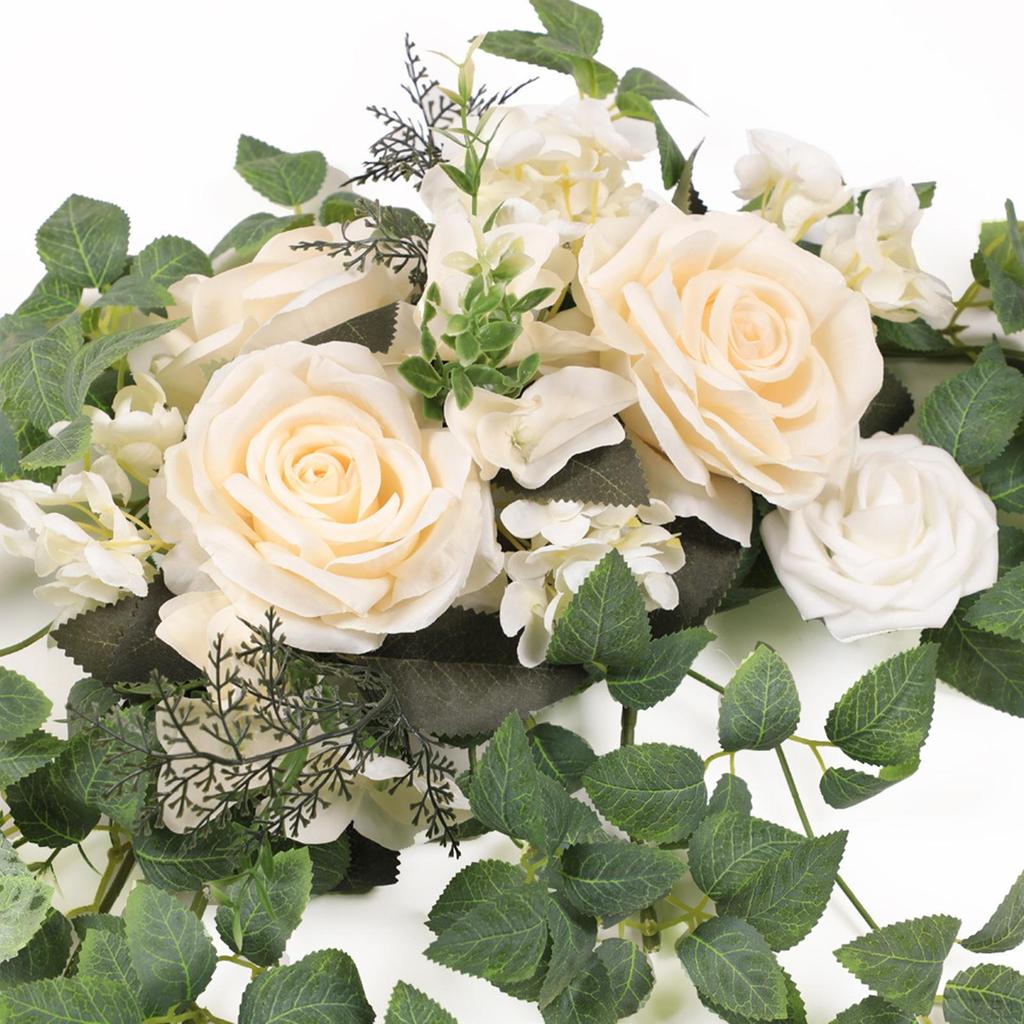 2 PCs Wedding Arch Flores Artificial Flowers Craft Garland Ornament for Outdoor Party Supplies