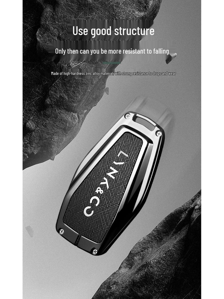 Lynk & Co 03 Key Protective Cover: High-End Creative Men’s Shell & Buckle (2024 Model)