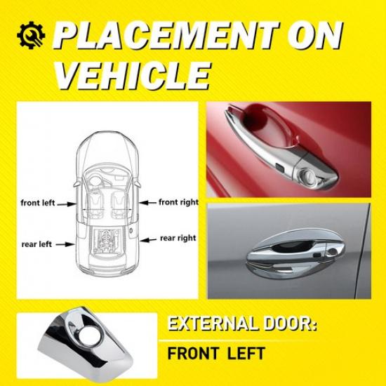 Front Left Exterior Door Handle Cover For Hyundai Santa Fe 2013-2019 Driver Side