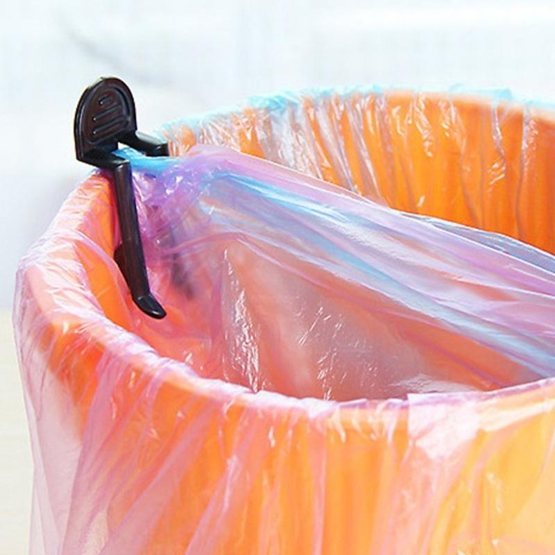10PCS Plastic Waste Bin Bag Holders Garbage Bag Clips Trash Can Securing Gadgets For Household And Commercial Use
