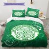 Celtic Football Club Pattern Bedding,Quilt Set Quilt Cover Pillowcase Home Birthday Gift (1 * Duvet Cover + 2 * Pillowcase, Without Core)