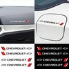 4Pcs Auto Decoration Car Door Handle Logo Stickers Rearview Mirror Decals For Cruze Captiva Malibu Trax Aveo Spark