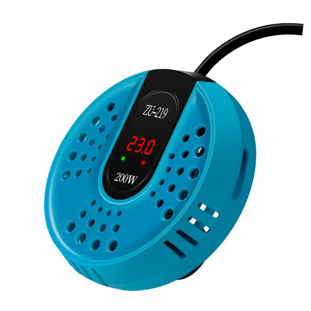17-34°C Aquarium Turtle Heater LCD Display Low Water Level Fish Tank Submersible Heater Automatic Adjustable Water Tank Heating