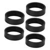5pcs Set 10mm Bike Headset Washer Glossy Surface Durable Mountain Bike Front Fork WasherBlack