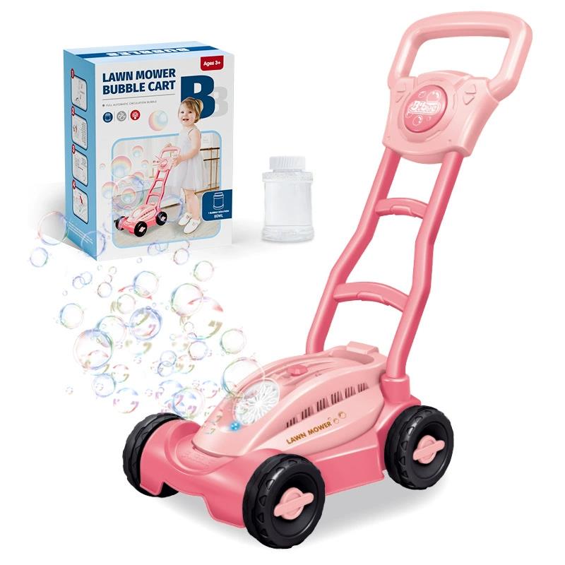 Cart Bubble Machine LAWN MOWER Squirt Toy for Outdoor Garden Party Create Surprises Bubble Blower Garden Toys for Family Kids