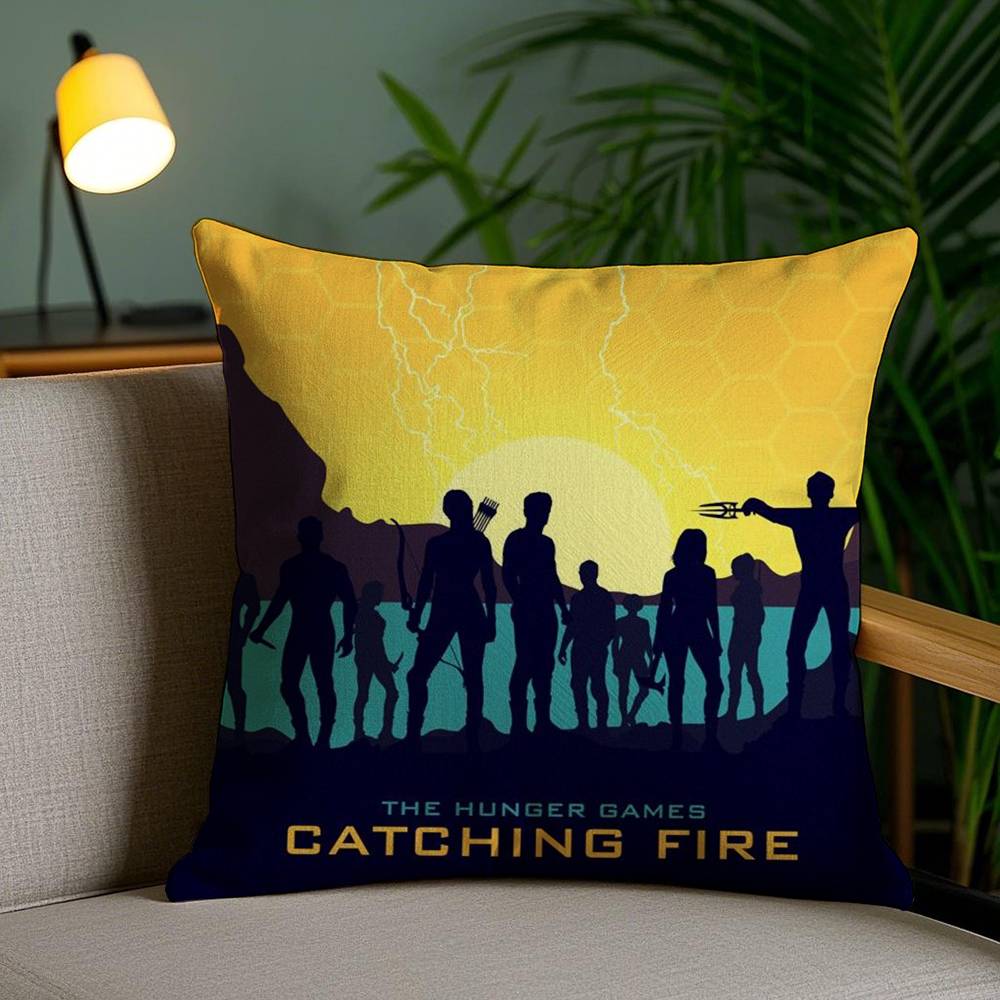 Pillow Case The H-Hunger Games Sofa Short Plush Double-sided HD Printing Room Home Office Gift Cushion Cover
