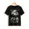 2025 Dam Sommar T-shirt Plus Size Bomull Bekväm Och Andningsbar The Post Marilyn Gudinna Tryck Trendigt Damplagg