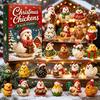 Blind Box Toys 24 Days Chicken Figures Advent Calendar, Farm Animals Countdown Cute Surprise Stocking Stuffers for Kids Boxes with Hen And Rooster