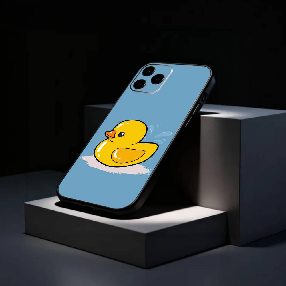 Lovely Yellow D-Duck Phone Case Silicone Soft For IPhone 17 16 15 14 13 12 11 X XR Plus Pro Max Plus