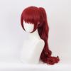 Costume for Women Synthetic Fiber Megara Dark Red Wig Costume Cosplay Accessories