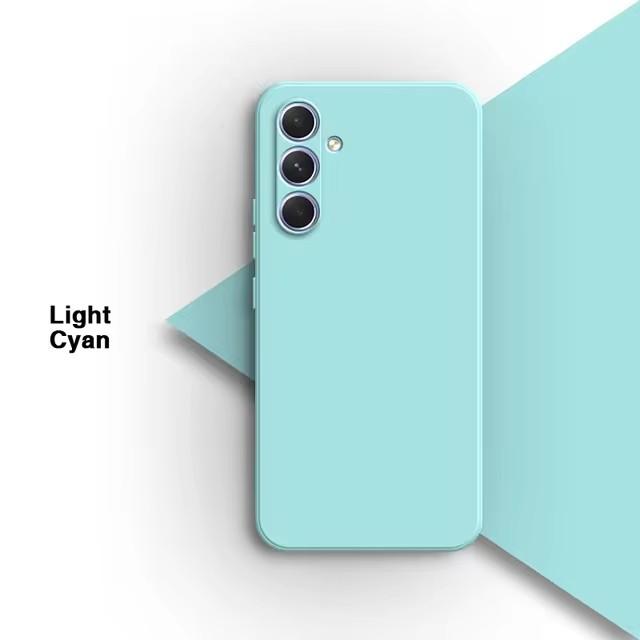 For Samsung A55 Case Luxury Original Liquid Silicone Phone Cases For Samsung Galaxy A54 A55 5G Samsung A55 Shockproof Soft Cover