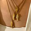 Trendy Minimalistisch Vis Symbool Ketting Roestvrij Staal Sieraden Cadeau Voor Vrouwen Dagelijks Veelzijdig Handgemaakte Ketting