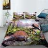 Polyester Duvet Cover Pillowcase Two-Piece Set 3D Digital Printing Dinosaur Series