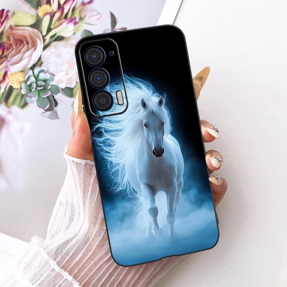 For Motorola Edge 2021 Case XT2141-1 Luxury Butterfly Tree Painted Cover Soft Silicone Case For Motorola Edge 2021 Edge2021 Bags