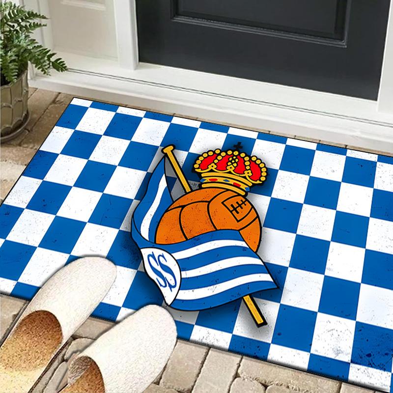 1PC Rug Crown And Soccer Ball Sociedad Carpet, Chair Rug,Area Rug for Office Bedroom Living Rooms Bedroom, Doormat Decor Christmas Fan Gifts