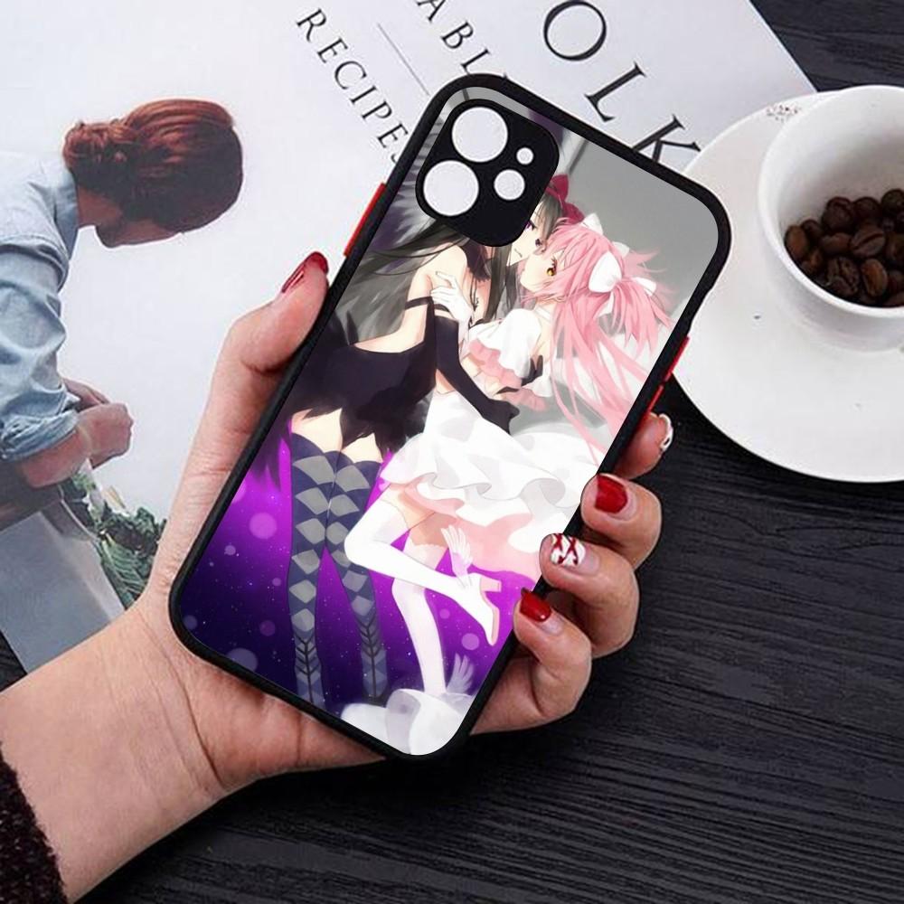 Puella Magi Madoka Magica Phone Case For IPhone 18 14 11 12 13 Mini Pro Max 8 7 Plus X XR XS MAX Translucent Matte Cover