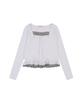 DELICCENT Dot Ribbon Tee [Ivory]