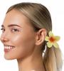 Hair Clip Yellow-Red Flower Spring Carnival Hawaii Aloha 8Cm