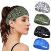 Sportshårbånd Elastiske Yoga Hårbånd Absorberende Svette Pannebånd Kvinner Menn Løping Fitness Turban Utendørs Treningsstudio Hodeinnpakning Bandana