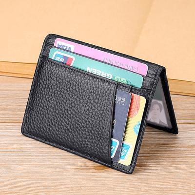 YUECIMIE Super Slim Soft Wallet Leather Mini Credit Card Holder Wallets Purse Thin Small Card Holders Men Wallet
