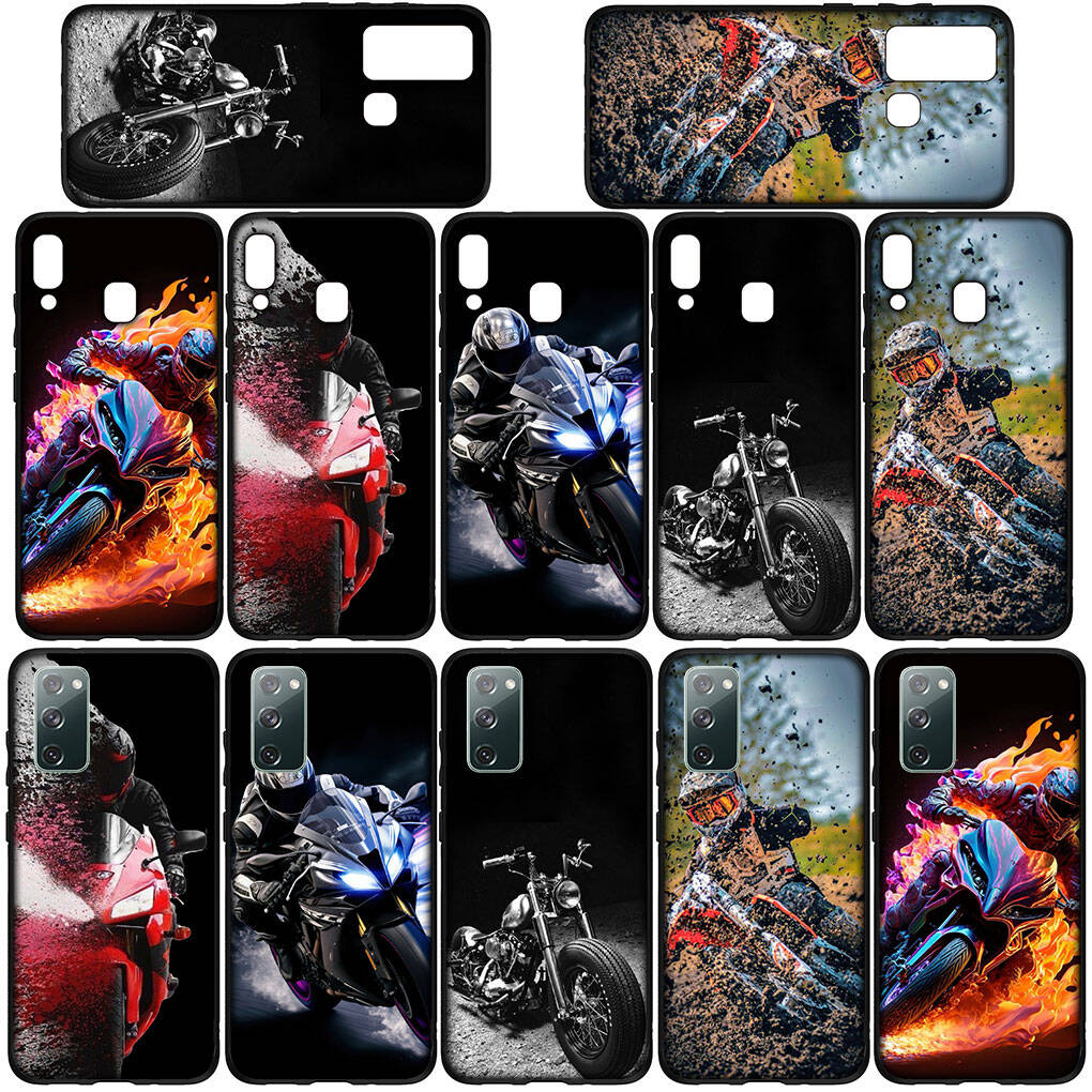 Für iPhone 17 16 15 Xiaomi Poco F7 F8 X7 X6 C85 C75 M8 Redmi Note 14 13 12 11 Pro Max 14C 13C 15C A3 A4 Hülle Motorrad Handy Poster Moto Cross Abdeckung