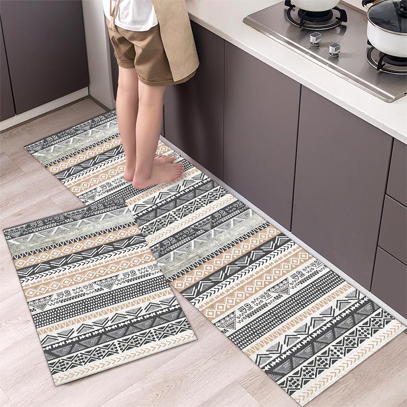 Minimalist Ethnic Carpet Floor Mat Kitchen Carpet Bathroom Door Mat Floor