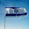 1/2PCS 90X150cm Drapeau National d'Israël Polyester ISR Bannière Nationale Israélienne Décoration de Maison