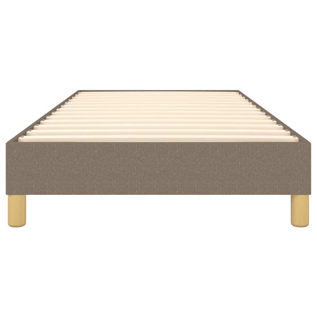 Vidaxl Bedframe Zonder Matras, Taupe, 100X200 Cm, Gestoffeerd