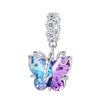 Genuine Copper Colorful Butterfly Series Collection Pendant Charms Pendant Beads Fit Pan Bracelet Necklace Jewelrny Women's Style