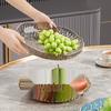Elegant Flower-Shaped Plastic Fruit and Dessert Plate for Daily Use