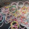 10-30Pcs Colorful Beads Bracelet Kids Girls Birthday Party Favors Goodie Pinata Filler Baby Shower Wedding Guest Treat Gifts