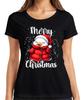 Merry Christmas Cute Duck Christmas Hat Winter Children Santa Women T-Shirt