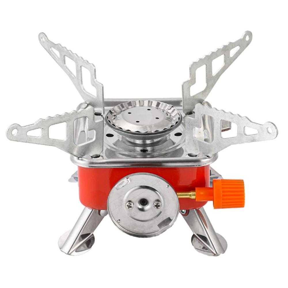 3500W Windproof Camping Gas Stove Foldable Portable Outdoor Burner With Piezo Ignition Lightweight Backpacking Stove For Hiking