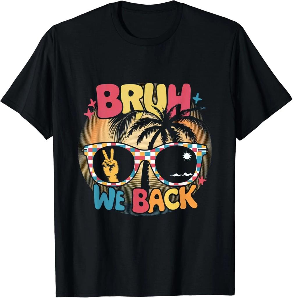 Bruh We Back Teachers Retro Back To School Gift Unisex T-Shirt
